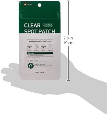 Some By Mi 30 Days Miracle Clear Spot Patch | 18 Counts, 2 Size(10mm 9Counts, 12mm 9Counts) | Invisible Hydrocolloid Skin Trouble & Pimple Patch with No Irritation | Pack of 2