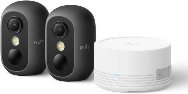 eufy Security eufyCam C35 2-Pack with HomeBase Mini