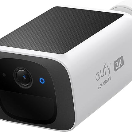 eufy security S220 SoloCam Solar Security Camera Outdoor Wireless, Continuous Power, 2K Resolution Home Security Camera, 2.4 GHz Wi-Fi, No Monthly Fee, HomeBase 3 Compatible (2, 2 Cam+HomeBase)