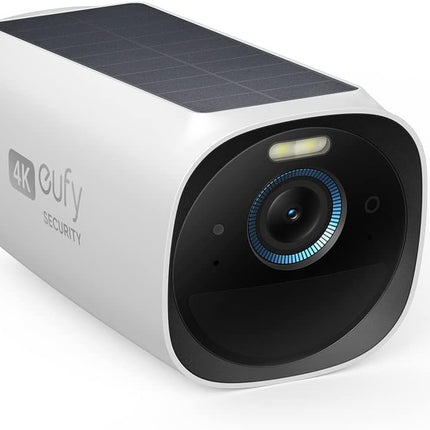 eufy security eufyCam 3 Add-on Camera, Security Camera Outdoor Wireless, 4K Camera with Integrated Solar Panel, Forever Power, Face Recognition AI, Expandable local storage, Spotlight