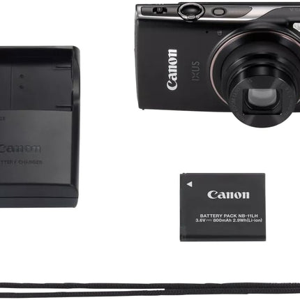 Canon IXUS 285 HS A Digital Camera, 20.2MP CMOS Sensor, 12x Optical Zoom, 7.5cm LCD Display, 1080p Full HD Video, Wi-Fi Enabled