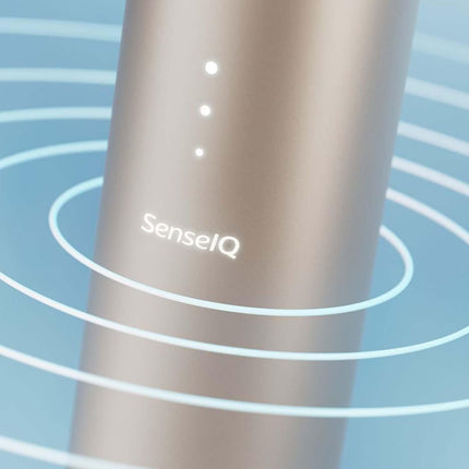 Philips Sonicare Prestige 9900 Our Most Advanced Electric Toothbrush HX9992/11 with SenseIQ All-in-One Brush Head Artificial Intelligence in The Philips Sonicare App Colour: Champagne.