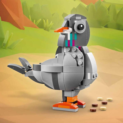 LEGO Creator 3in1 Playful Cat 31163 Cat Transforms into a Pigeon or Dog, Animal Figure Toy, Gift for 8+ Year Old Boys & Girls, 407 Pieces