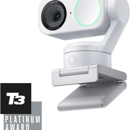 كاميرا الويب Insta360 Link 2 Black - بدقة 4K مع خاصية التحريك والإمالة والتكبير للكمبيوتر الشخصي/Mac