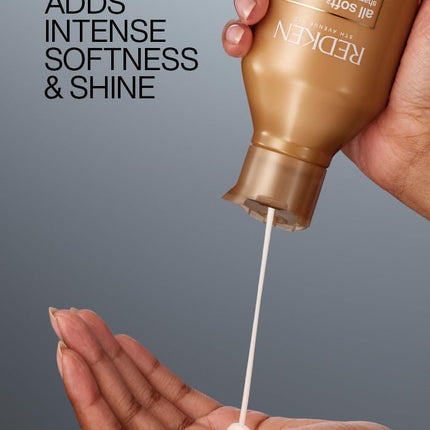 Redken All Soft Shampoo | Gently Cleanses & Softness Dry Hair | 300ml Professional formula with argan oil & moisture complex that gently cleanses, softens & is safe for color-treated hair