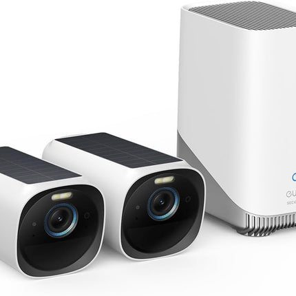 eufy Security eufyCam 3 2-Cam Kit, Security Camera Outdoor Wireless, 4K Camera with Integrated Solar Panel, Forever Power, Face Recognition AI, Expandable Local Storage up to 16TB, No Monthly Fee