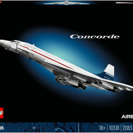 LEGO Icons Concorde 10318 Model Plane Kit for Adults, 3 Display Modes, Home or Office Decor, Gift for Men & Women, 2,083 Pieces