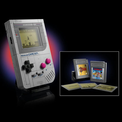 LEGO Super Mario Game Boy 72046 Building Set for Adults, Display Model with 2 Cartridges & Lenticular Screens, Gamer Gift for Fans, 421 Pieces