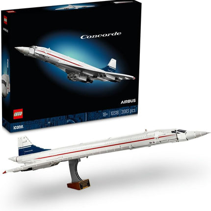 LEGO Icons Concorde 10318 Model Plane Kit for Adults, 3 Display Modes, Home or Office Decor, Gift for Men & Women, 2,083 Pieces