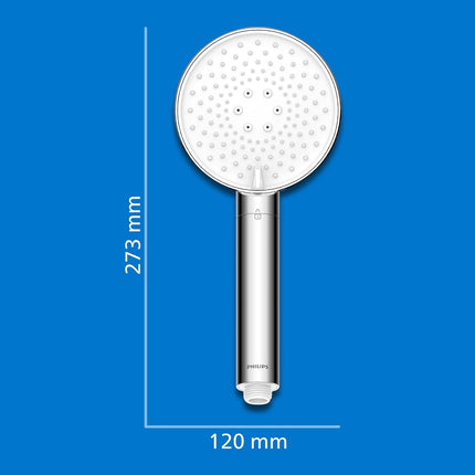 Philips ASH1516 Shower Head with Filter, Effectively Removes Chlorine and Other Large Particles, Three Spray Modes, Pressure Enhancing Design, 1 Month Filter Capacity, Chrome