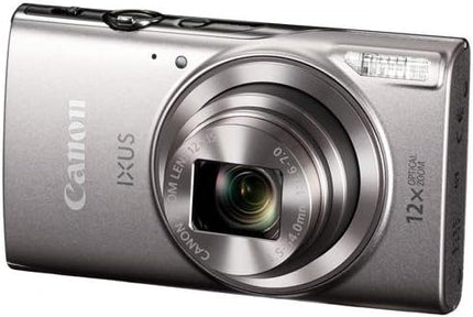 Canon IXUS 285 HS A Digital Camera, 20.2MP CMOS Sensor, 12x Optical Zoom, 7.5cm LCD Display, 1080p Full HD Video, Wi-Fi Enabled