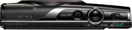 Canon IXUS 285 HS A Digital Camera, 20.2MP CMOS Sensor, 12x Optical Zoom, 7.5cm LCD Display, 1080p Full HD Video, Wi-Fi Enabled