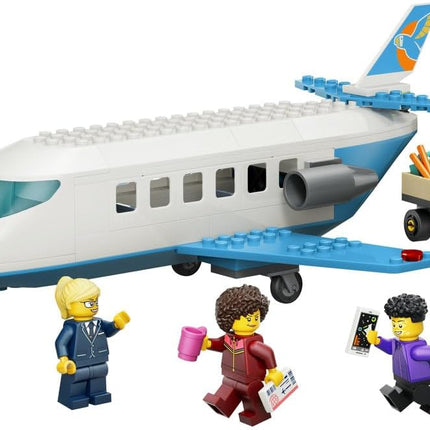 LEGO City Passenger Jet 60492 Plane Model Kit, 4 Minifigures & Travel Accessories, Educational Set, Gift for 4+ Year Old Boys & Girls, 118 Pieces