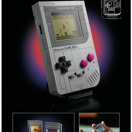 LEGO Super Mario Game Boy 72046 Building Set for Adults, Display Model with 2 Cartridges & Lenticular Screens, Gamer Gift for Fans, 421 Pieces