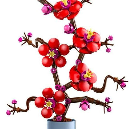 LEGO Botanicals Plum Blossom 10369 Artificial Flowers, Buildable Flowerpot, Set for Adults, Home Office Display, Gift for Women & Men, 327 Pieces