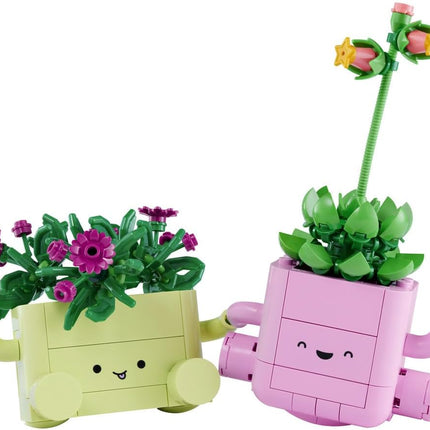 LEGO Botanicals Rocking Plants 11506 Artificial Flowers Set, 2 Faux Plants & Pastel Pots, Bedroom Decor, Gift for 9+ Year Old Girls & Boys, 253 Pieces