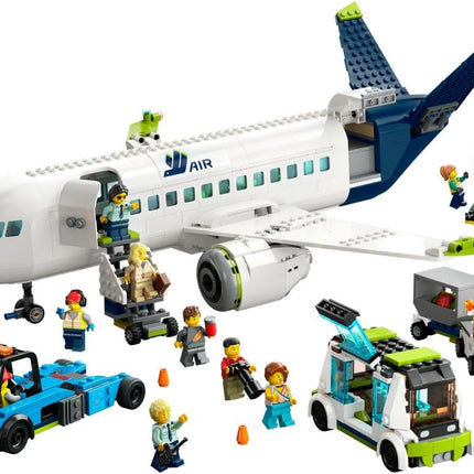 LEGO City Passenger Aeroplane 60367 Plane Model Building Set, Airport Ground Crew Vehicles, Play Set, Gift for 7+ Year Old Boys & Girls, 913 Pieces