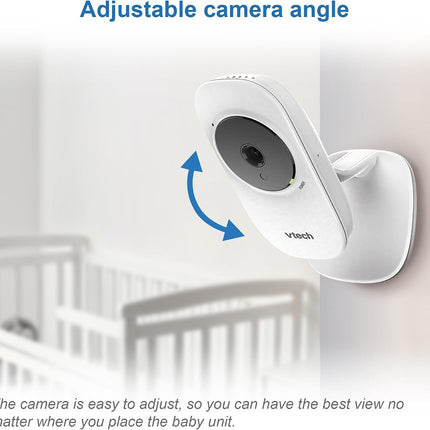 VTech VM3250 Video Baby Monitor with Camera,300m Long Range, Baby Monitor with 2.8" LCD Screen,Up to 19-hr Video Streaming,Night Vision,Secured Transmission,Temperature Sensor,Soothing Sounds,2X Zoom