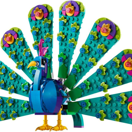 LEGO Creator 3in1 Exotic Peacock 31157 Peacock to Dragonfly to Butterfly, Small Animal Toys, Gift for 7+ Year Old Boys & Girls, 355 Pieces