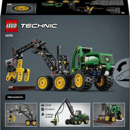 LEGO Technic John Deere 1470H Wheeled Harvester 42218 Construction Vehicle Toy, Rotating Boom & Working Claw, STEM Model Kit, Gift for 7+ Year Old Boys & Girls, 117 Pieces