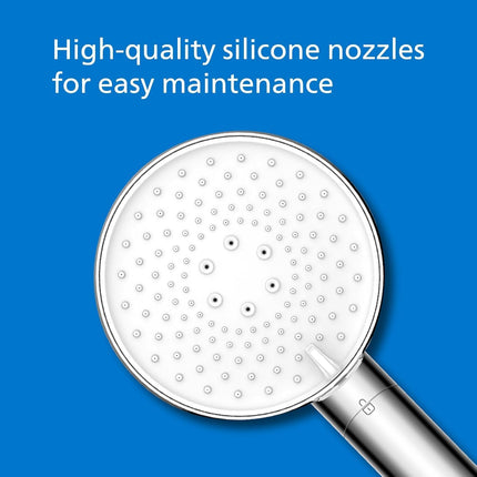 Philips ASH1516 Shower Head with Filter, Effectively Removes Chlorine and Other Large Particles, Three Spray Modes, Pressure Enhancing Design, 1 Month Filter Capacity, Chrome