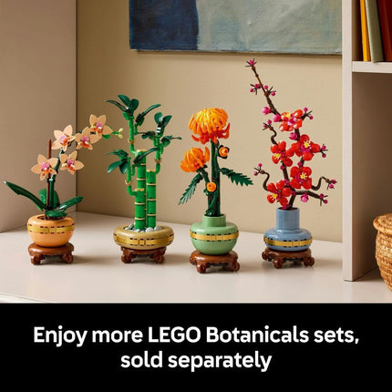 LEGO Botanicals Mini Orchid 10343 Artificial Flowers, Terracotta-Style Flowerpot, Set for Adults, Home Decor, DIY Gift Idea, 274 Pieces