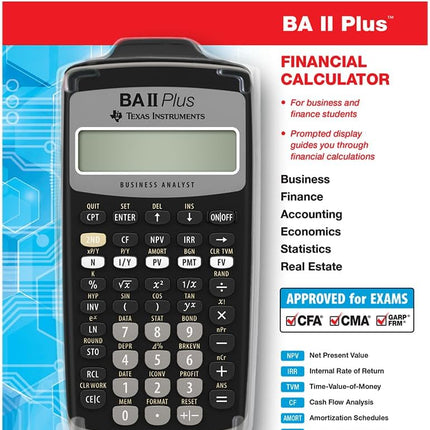 Texas Instruments BA II Plus Financial Calculator