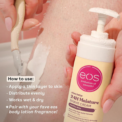 EOS Ultra Moisturizing Shave Cream, Vanilla Bliss - 7 oz