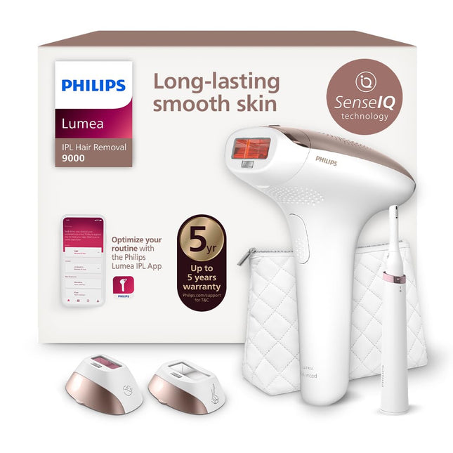 PHILIPS Lumea IPL Epilator with 4 attachments for Face, Body, Underarm and Bikini, Cordless, Model: BRI958/60, Rose Gold | 60-DAYS MONEY BACK GUARANTEE