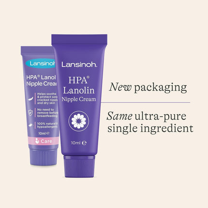 Lansinoh HPA Lanolin للحلمات الملتهبة والجلد المتشقق، 10 مل