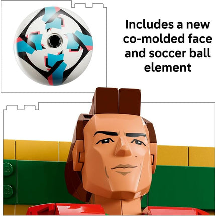 LEGO Editions Cristiano Ronaldo – Football Legend 43016 3D Figure Display Model Kit, DIY Room Decor, Building Set for Kids, Gift for 12+ Year Old Boys & Girls, 854 Pieces