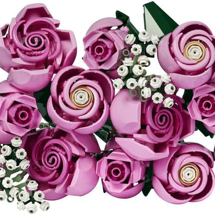 LEGO Botanicals Bouquet of Pink Roses 10374 Artificial Flowers, Baby's Breath Sprigs, Building Set for Adults, Home Decor, DIY Gift Idea, 789 Pieces