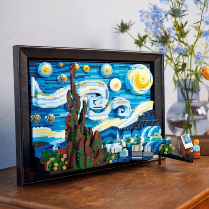 LEGO Ideas Vincent van Gogh - The Starry Night 21333 3D Painting Model Kit for Adults, Wall Art Display, Home Decor, Gift for Art Lovers, 2,316 Pieces