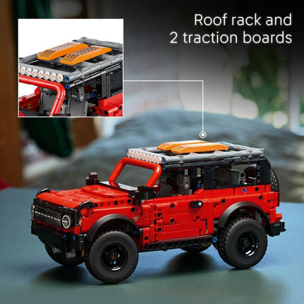 LEGO Technic Ford Bronco SUV 42213 Off-Road Car Toy, V6 Engine & Suspension, Model Kit for Kids, Gift for 9+ Year Old Boys & Girls, 943 Pieces