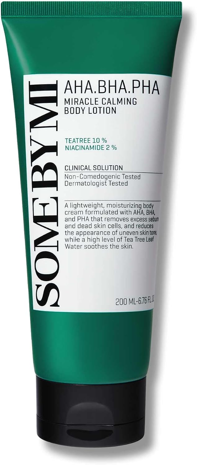 Some By Mi AHA BHA PHA Miracle Calming Body Lotion, Low-pH Exfoliating Lotion, 200ml