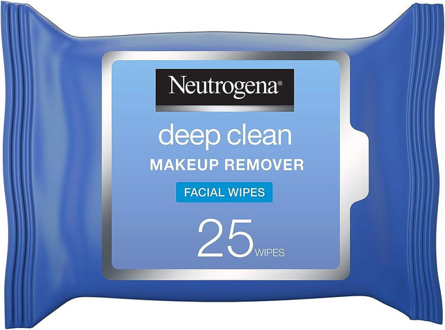Neutrogena Deep Clean Makeup Remover Face Wipes Oil-Free Pack of 25