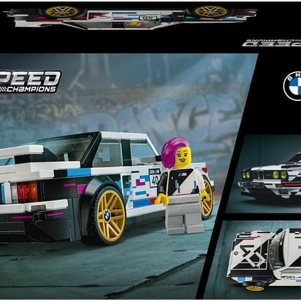 LEGO Speed Champions BMW M3 (E30) 77263 Race Car Toy, Collectible Driver Minifigure, Model Kit for Kids, Gift for 9+ Year Old Boys & Girls, 358 Pieces