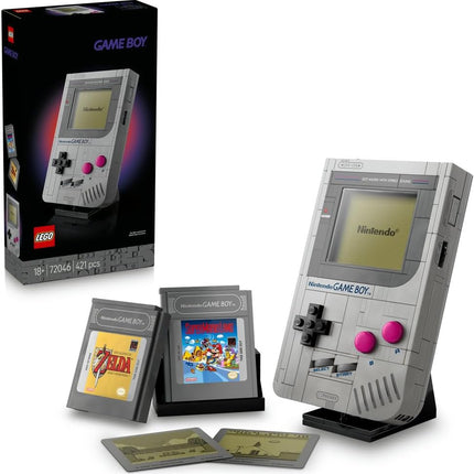 LEGO Super Mario Game Boy 72046 Building Set for Adults, Display Model with 2 Cartridges & Lenticular Screens, Gamer Gift for Fans, 421 Pieces