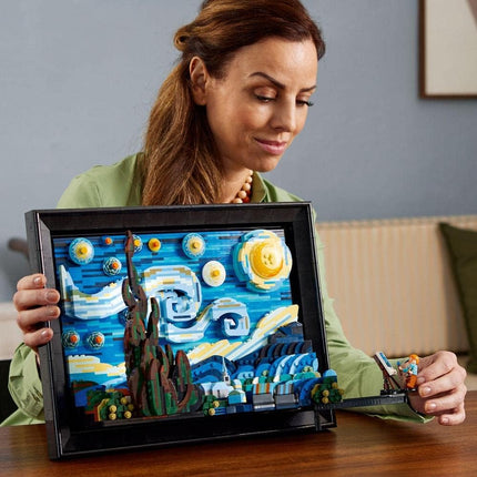 LEGO Ideas Vincent van Gogh - The Starry Night 21333 3D Painting Model Kit for Adults, Wall Art Display, Home Decor, Gift for Art Lovers, 2,316 Pieces