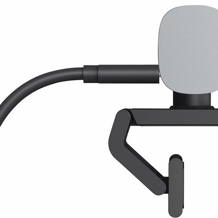 كاميرا ويب Logitech MX Brio Ultra HD 4K للتعاون والبث، 1080 بكسل بمعدل 60 إطارًا في الثانية، ميكروفونات مزدوجة بخاصية تقليل الضوضاء، وضع العرض، USB-C، غطاء كاميرا الويب، تعمل مع Microsoft Teams، وZoom، وGoogle Meet - جرافيتي