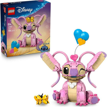 LEGO Disney Angel 43257 Brick-Built Display Figure, 3 Heart Balloons & Butterfly, Building Toy, Gift for 9+ Year Old Girls & Boys, 784 Pieces