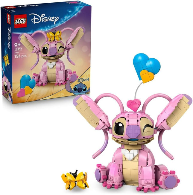 LEGO Disney Angel 43257 Brick-Built Display Figure, 3 Heart Balloons & Butterfly, Building Toy, Gift for 9+ Year Old Girls & Boys, 784 Pieces