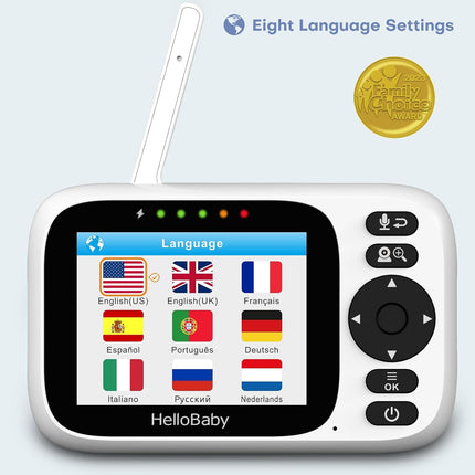 HelloBaby Baby Monitor Camera and Audio, Baby Camera No WiFi - 3.2” Screen