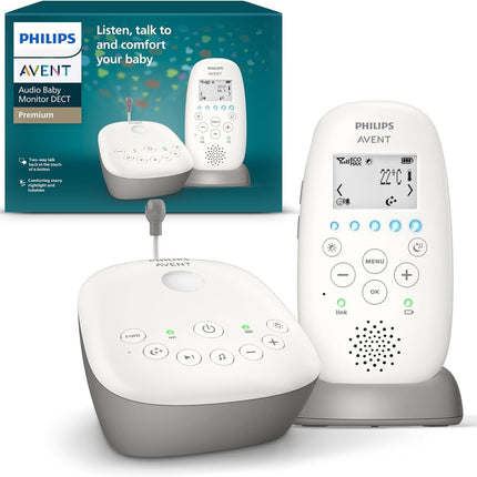 Philips Avent DECT - baby monitor with starry night light projector (Model SCD733/26)