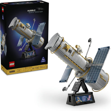 LEGO Icons Hubble Space Telescope 11382 3D Model Kit for Adults, Solar Arrays & Astronaut Minifigure, STEM Desk Decor, DIY Astronomy Gift, 1,252 Pieces