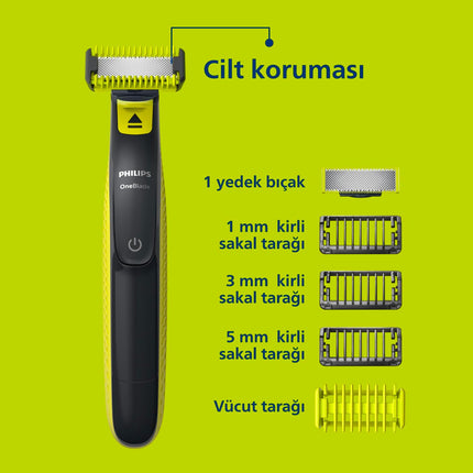 Philips OneBlade Face &amp; Body Trimmer and Shaver (QP2824/10)