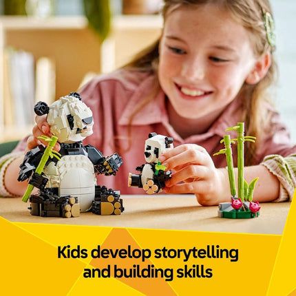LEGO Creator 3in1 Wild Animals: Panda Family 31165 Panda Family Transforms into Penguins or Orca, Animal Toys, Gift for 8+ Year Old Boys & Girls, 626 Pieces