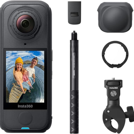 Insta360 X4 Air Motorcycle Multiview Bundle - كاميرا 360 بدقة 8K، خفيفة الوزن