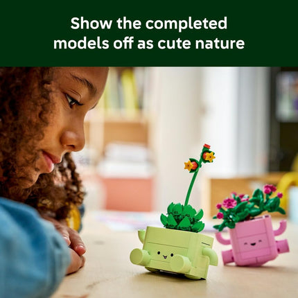 LEGO Botanicals Rocking Plants 11506 Artificial Flowers Set, 2 Faux Plants & Pastel Pots, Bedroom Decor, Gift for 9+ Year Old Girls & Boys, 253 Pieces