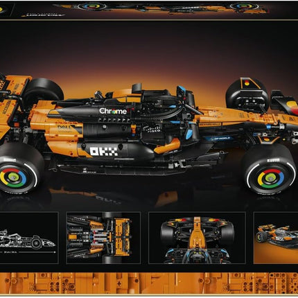 LEGO Technic McLaren MCL39 F1 Car 42228 F1 Car Model Kit for Adults, V6 Engine, Differential & DRS, Collectible Formula 1 Set, Gift Idea, 1,675 Pieces